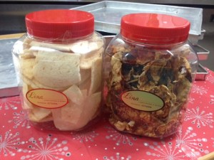 Fish Keropoka and Emping 